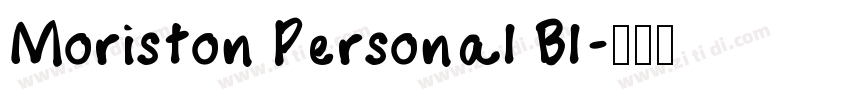 Moriston Personal Bl字体转换